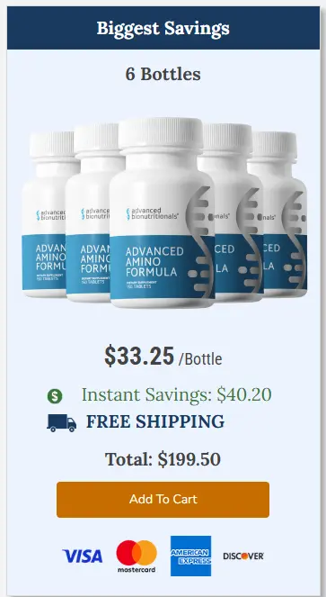 Advanced Amino Formula 6 bottles